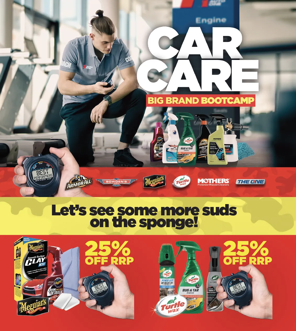 Car Care Big Brand Bootcamp retail advertisement
