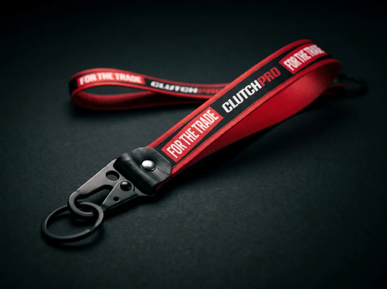 Printed woven key strap